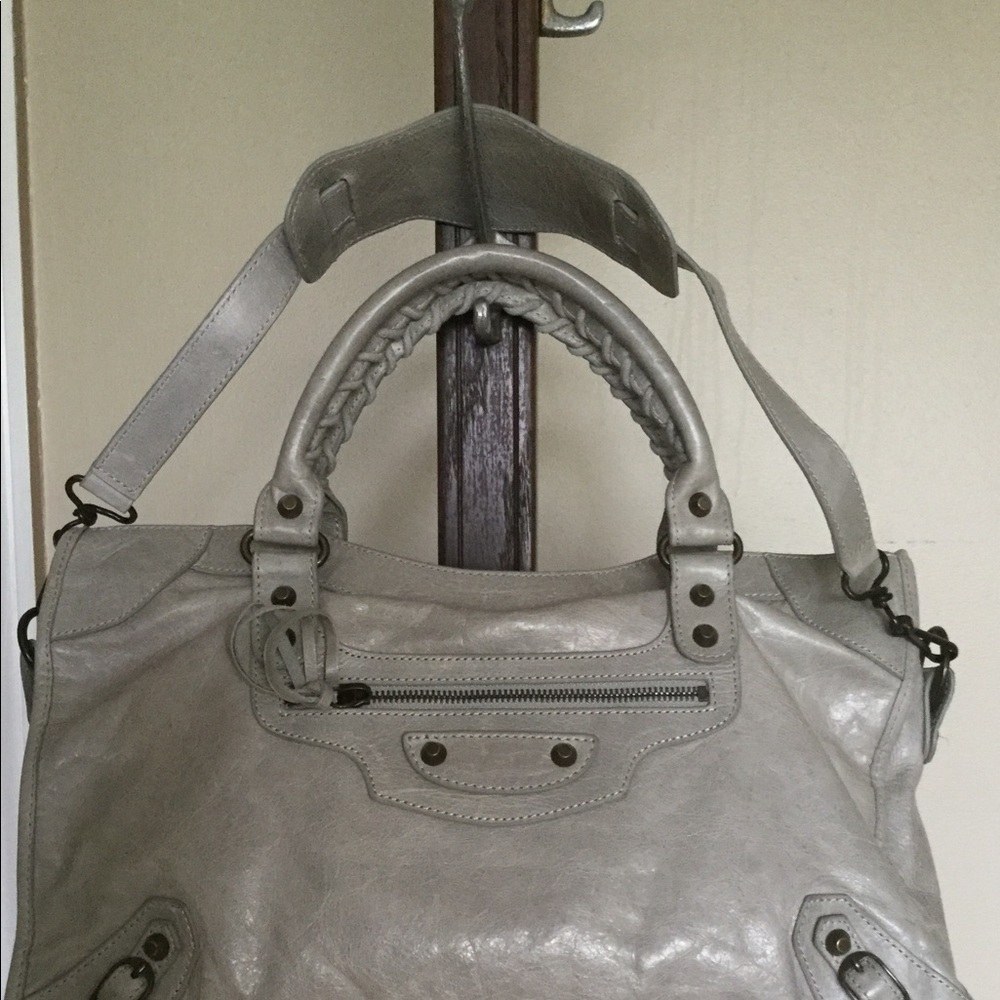 BALENCIAGA SILVER GRAY Purse